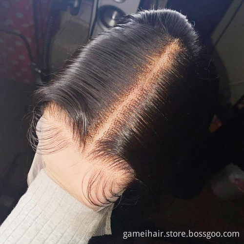 Full Hd Lace Frontal Closure Human Hair Wig Pre Plucked Raw Indian Virgin Human Hair Wholesale Lace Frontal Wig With Baby Hair